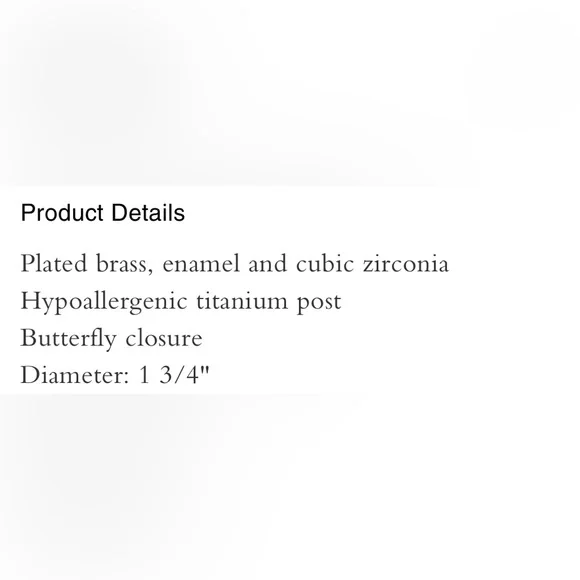 Coach Coach Enamel Hoop Earrings, NWT!!! - Picture 3 of 3